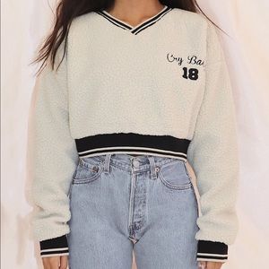 Crybaby Fleece Sweatshirt Jersey Style